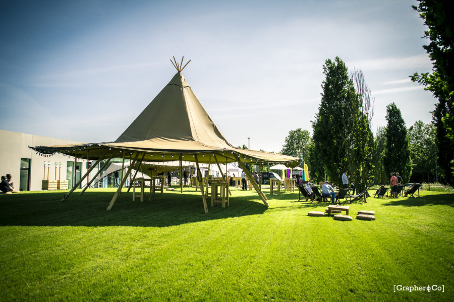 location tipi Stratus pour un festival